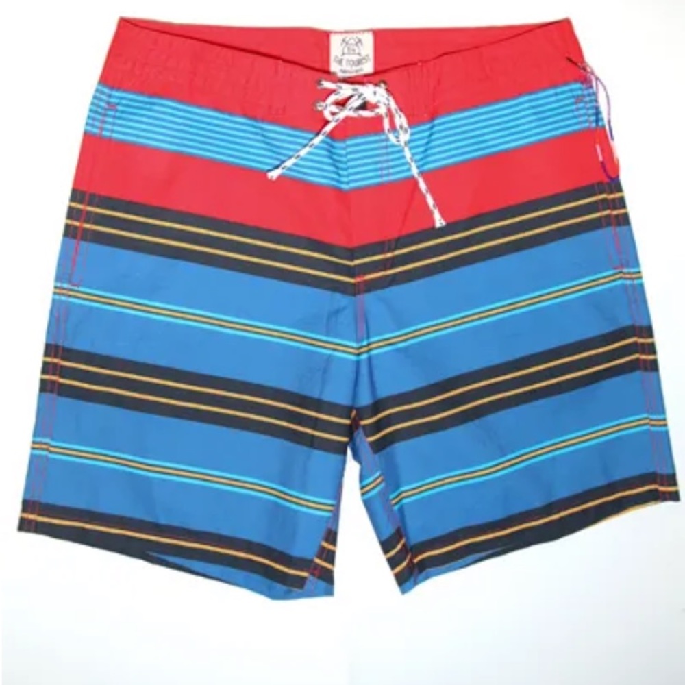 Men's The Tourist by Burkman Bros. Multi-Striped Swim Shorts Size XXL